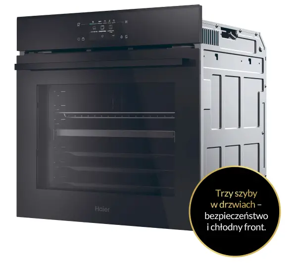 Haier ID Series 4 H6 ID48C5YTB Funkcje AI Termoobieg AirFry Termosonda Zdalne sterowanie Czarny - TRZECI -55%, ALBO 5-TY ZA 1ZŁ - Kup na Raty - RRSO 0%