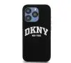 Etui DKNY Liquid Silicone White Printed Logo MagSafe do iPhone 14 Pro Czarny