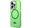 Etui Lacoste Transparent MagSafe do iPhone 14 Pro Zielony
