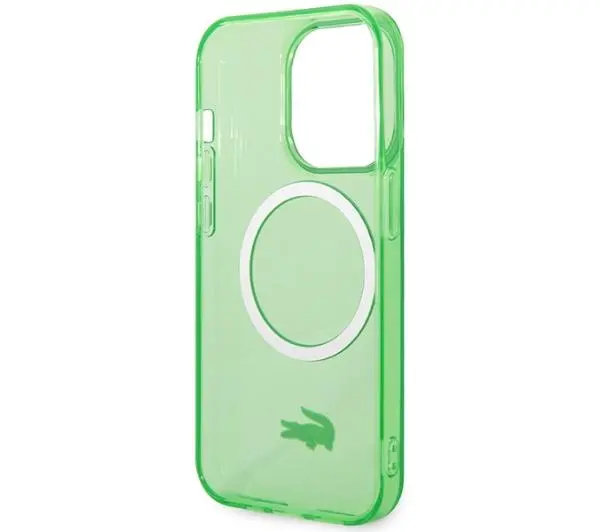 Lacoste Transparent MagSafe do iPhone 14 Pro Zielony