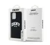 Etui DKNY Liquid Silicone White Printed Logo MagSafe do iPhone 15 Pro Max Czarny