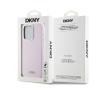 Etui DKNY Hardcase Liquid Silicone Small Metal Logo MagSafe do iPhone 14 Pro Różowy