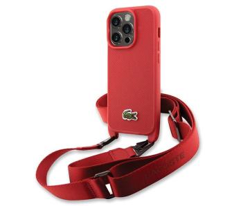 Etui Lacoste LCHCP14LSPVCR Hardcase Iconic Petit Pique Crossbody do iPhone 14 Pro Czerwony