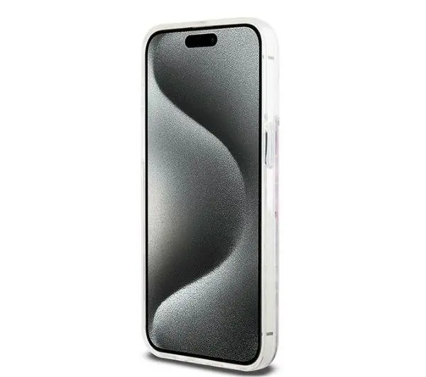 DKNY Hardcase Liquid Glitter Multilogo do iPhone 15 Pro Max Różowy
