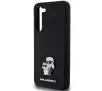 Etui Karl Lagerfeld Hardcase Silicone Karl&Choupette Metal Pin do Samsung Galaxy S24+ Czarny