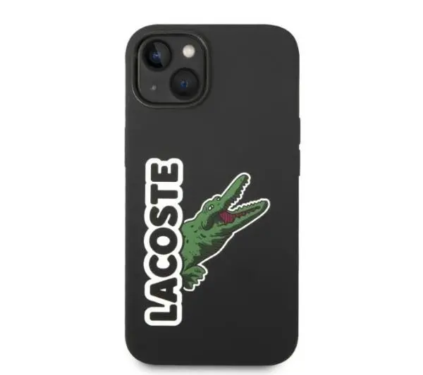 Lacoste LCHCP14MSHK Hardcase Silicone Head Crocodile do iPhone 14 Plus Czarny