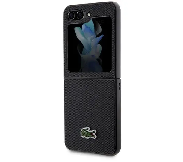 Lacoste LCHCZF5PVCK Hardcase Iconic Petit Pique do Samsung Galaxy Z Flip5 Czarny - TRZECI -55%, ALBO 5-TY ZA 1ZŁ