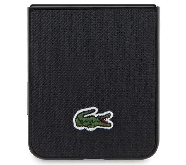 Lacoste LCHCZF5PVCK Hardcase Iconic Petit Pique do Samsung Galaxy Z Flip5 Czarny - TRZECI -55%, ALBO 5-TY ZA 1ZŁ