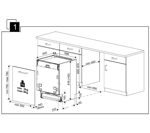 Beko bPro700 BDIN38571C 59,8cm Automatyczne otwieranie drzwi Szuflada na sztućce - TRZECI -55%, ALBO 5-TY ZA 1ZŁ - Kup na Raty - RRSO 0%