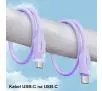 Kabel USAMS SJ567USB02 USB-C na USB-C  Fast Charging Lithe Series 100W 1,2m Biały