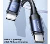 Kabel USAMS U71 USB-C do Lightning 20W PD Fast Charge SJ522USB01 2m Czarny