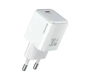 USAMS CC186TC02 1x USB-C PD3.0 Fast Charging X-ron Series 30W Biały