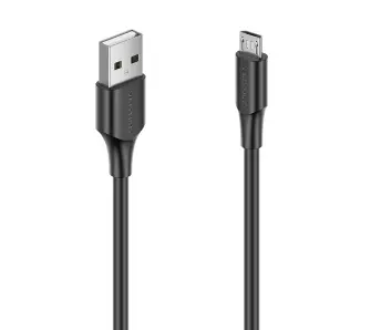 Kabel Vention CTIBI 2A USB 2.0 do microUSB  3m Czarny