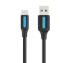 Kabel Vention COKBC 3A USB-A 2.0 do USB-C 0,25m Czarny