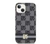 Etui DKNY IML Checkered Mono Pattern & Printed Stripes MagSafe do iPhone 15 Plus Czarny