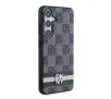 Etui DKNY Leather Checkered Mono Pattern & Printed Stripes do Samsung Galaxy S24 Ultra Czarny