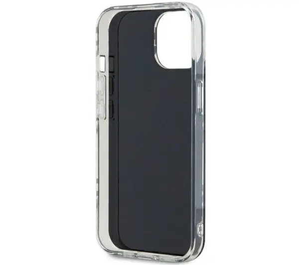 DKNY IML Checkered Mono Pattern do iPhone 15 Plus Czarny