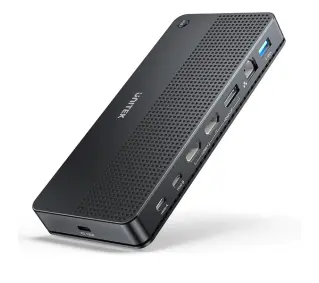 Unitek D1103A01 2 komputery 2 monitory 4K Czarny - Kup na Raty - RRSO 0%