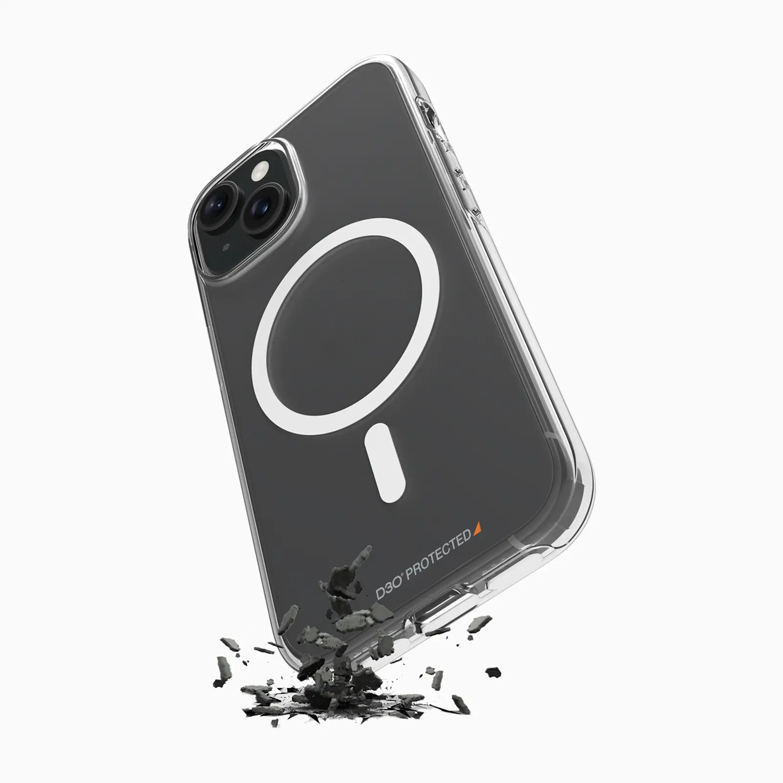 Etui Puro D3O do iPhone 15 Przeźroczysty