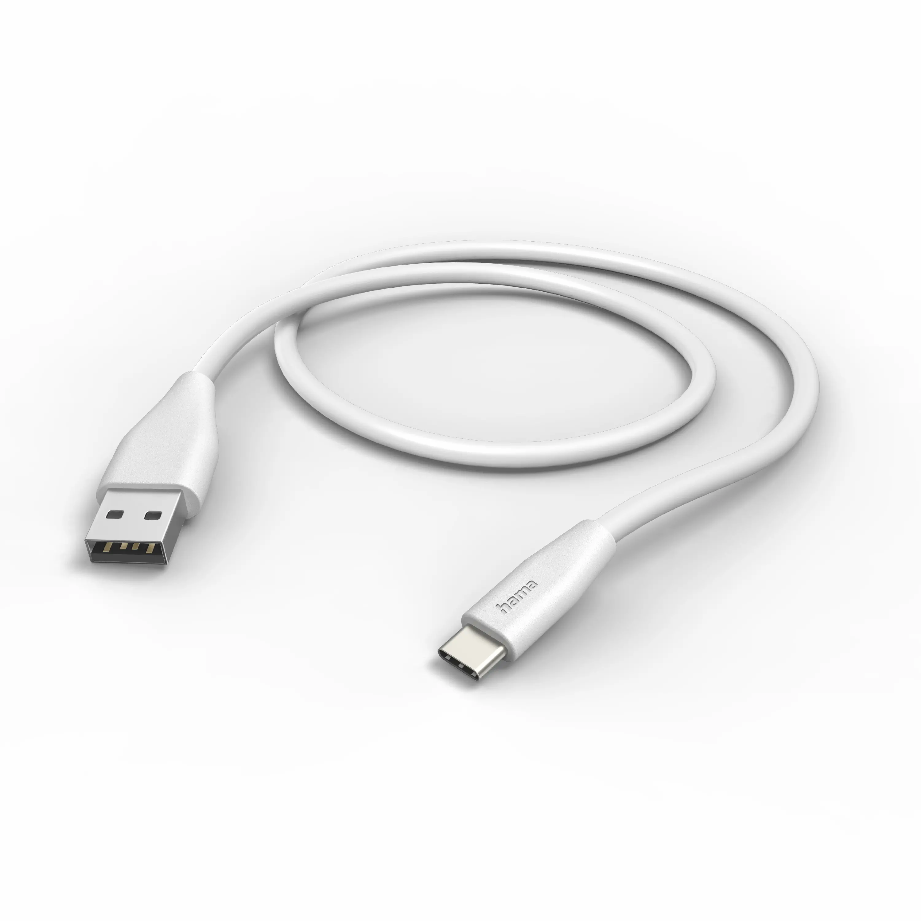 Kabel Hama USB-A do USB-C 1,5m Biały