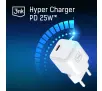 Ładowarka sieciowa 3mk Hyper Charger PD 25W + kabel USB-C/C Biały