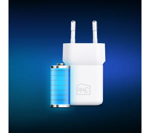 3mk Hyper Charger PD 25W + kabel USB-C/C Biały