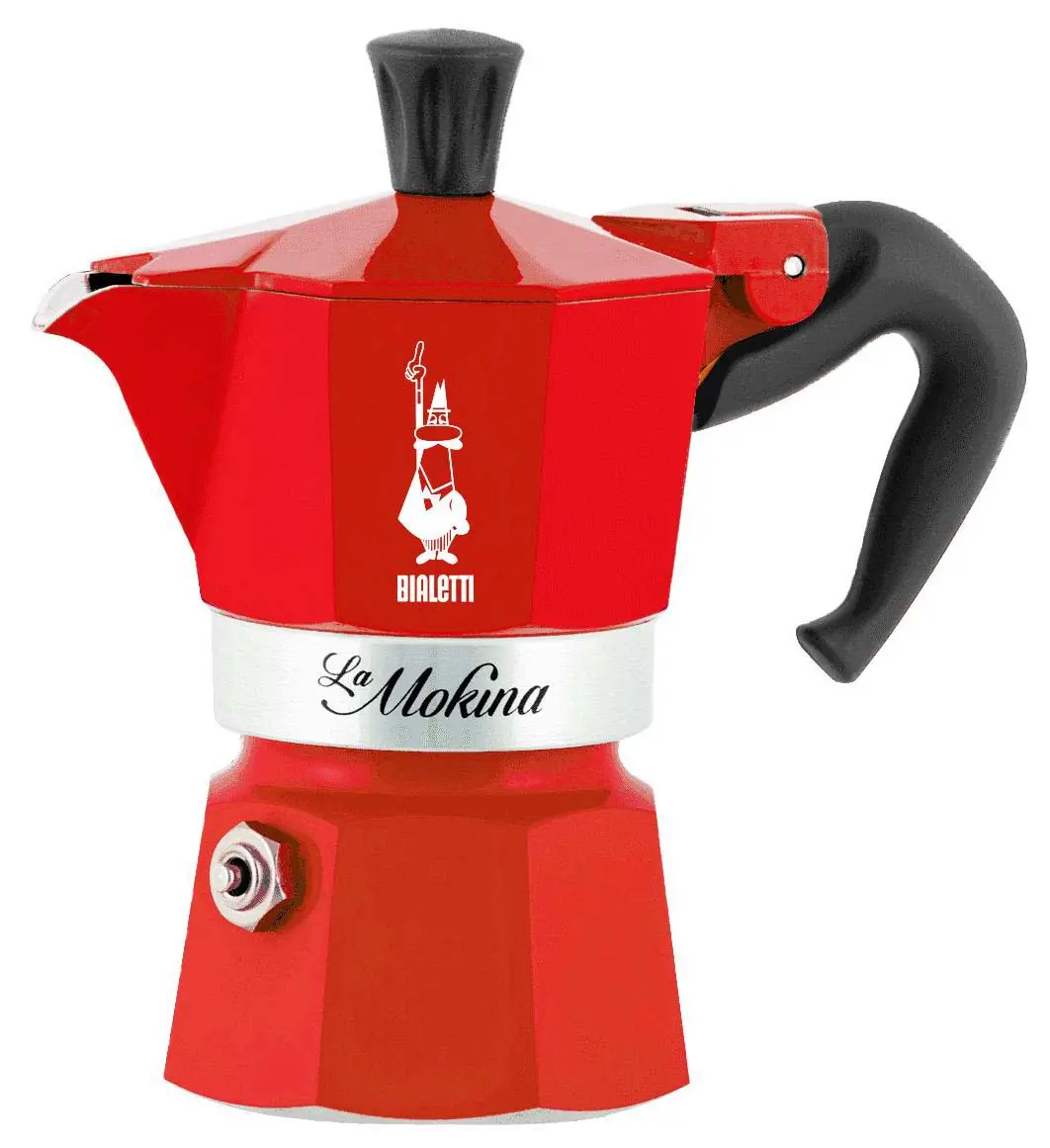 Kawiarka Bialetti Moka Express 6tz 300ml 2 kubki Czerwony