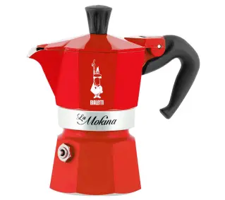 Bialetti Moka Express 6tz 300ml 2 kubki Czerwony