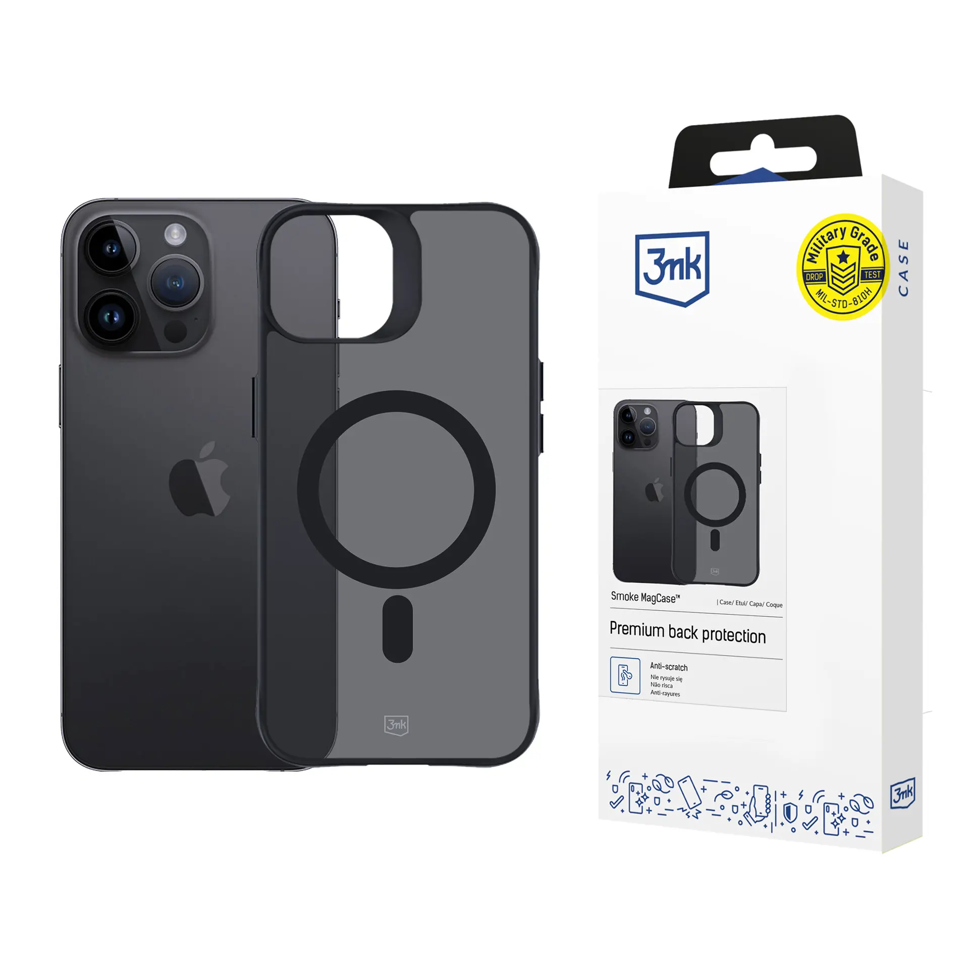 Etui 3mk Smoke MagCase do iPhone 14 Pro Czarny
