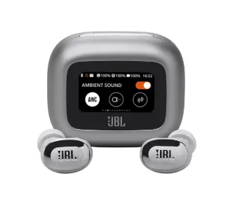 Słuchawki bezprzewodowe JBL Live Buds 3 Dokanałowe Bluetooth 5.3 Srebrny