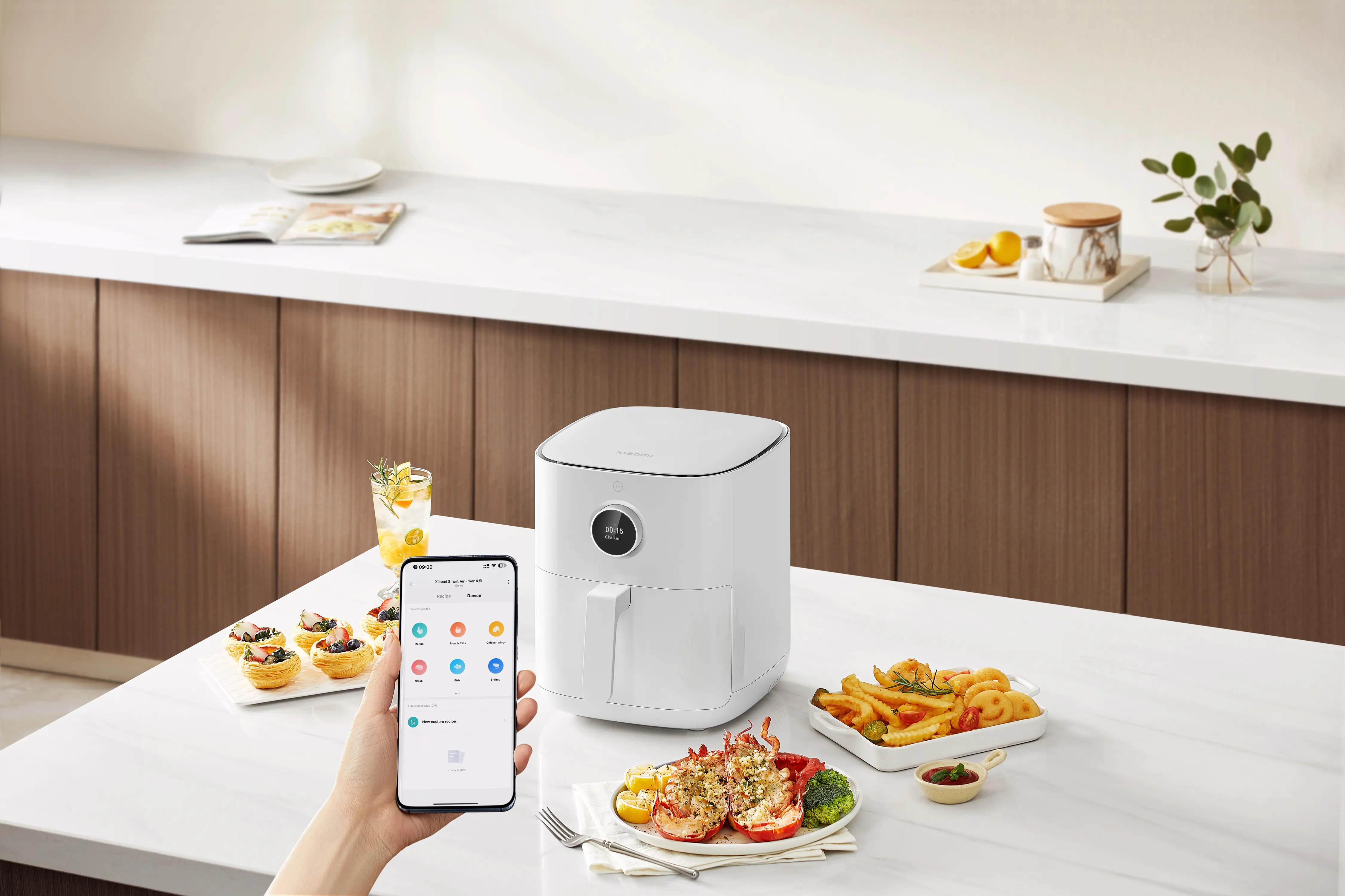 Air fryer Xiaomi Mi Smart 1500W 4,5l Aplikacja mobilna