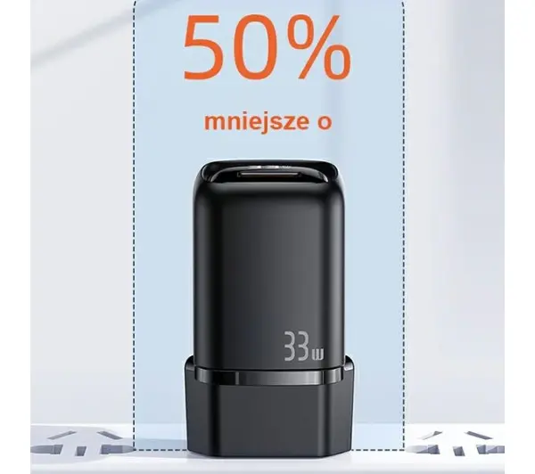 USAMS CC152TC02 USB-C+USB 33W PD3.0 FC Biały