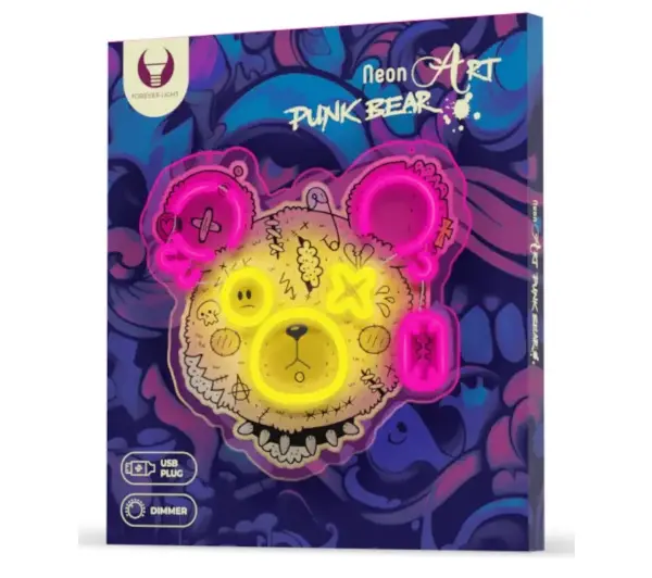 Forever Art LED Punk MIŚ FLA01