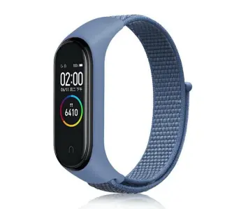 Pasek Beline Mi Band 7/6/5/4/3 NYLONLOOP Niebieski
