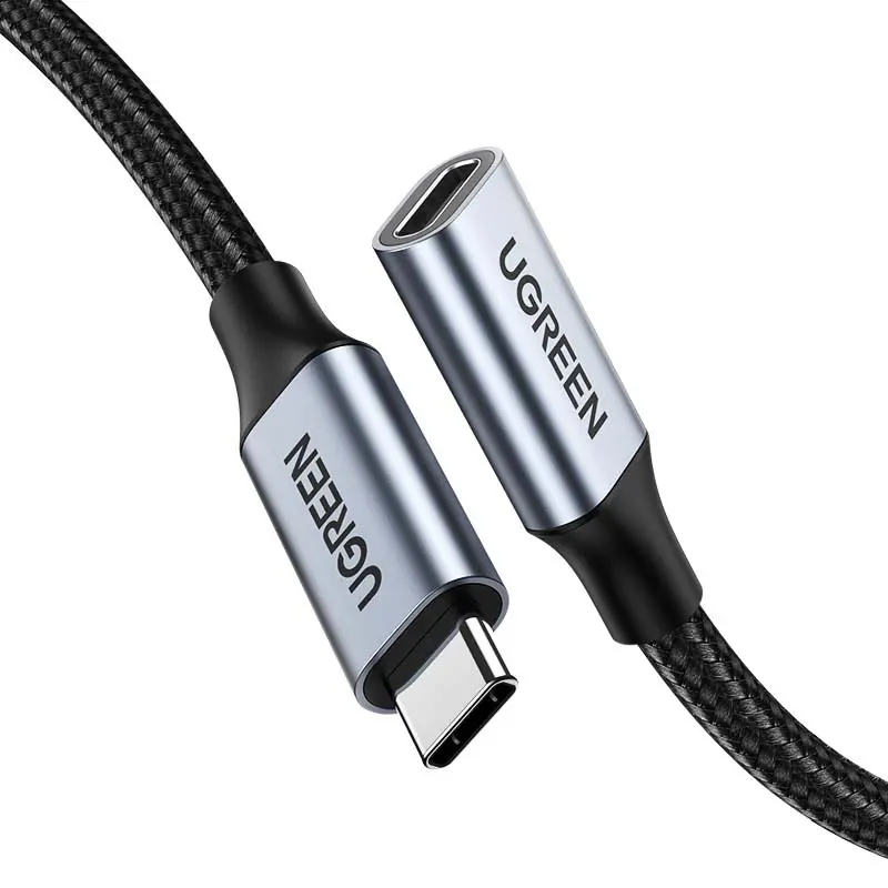 Kabel UGREEN przedłużający USB-C 3.1 Gen2 US372, 4K 100W 1m Czarny