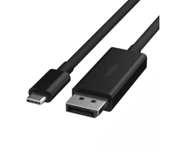 Kabel DisplayPort Belkin AVC014BT2MBK USB-C-DisplayPort 1.4 2m Czarny