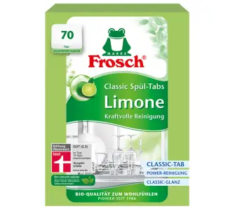 Tabletki do zmywarki Frosch Classic limonkowe 70szt