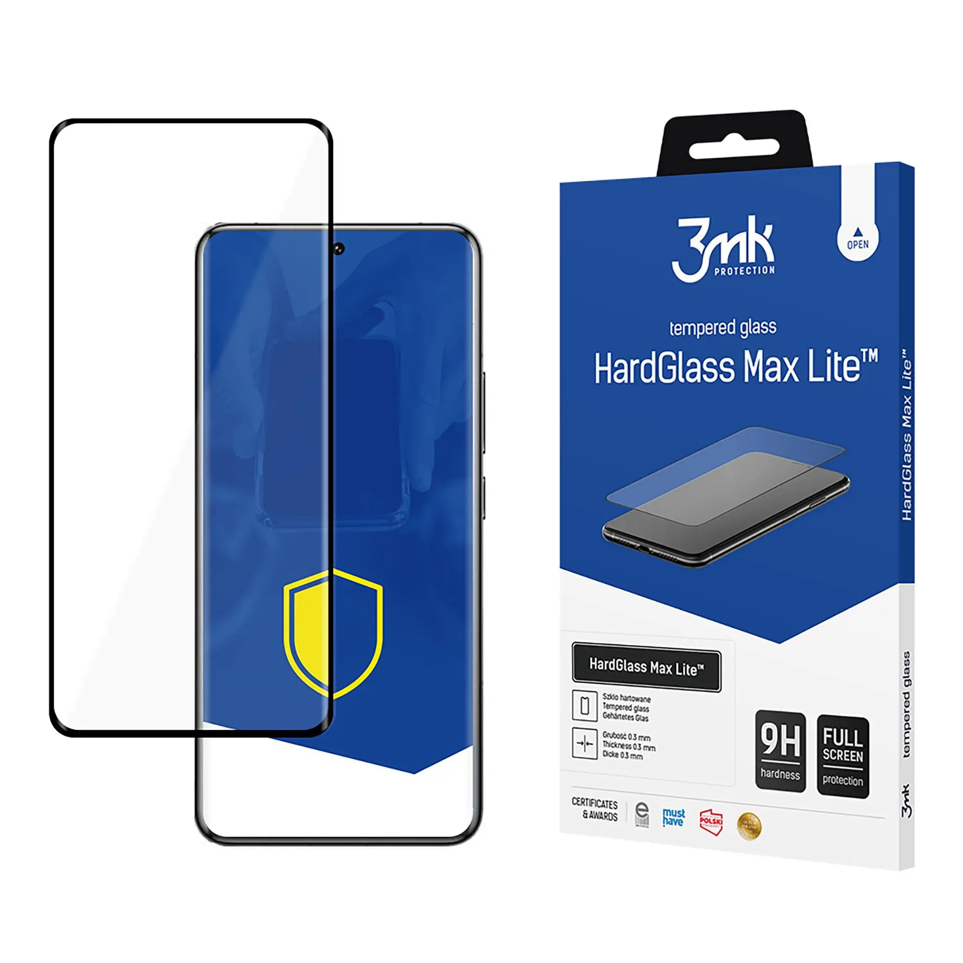 Szkło hartowane 3mk HardGlass Max Lite Black do Xiaomi 14t Pro