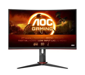 Monitor AOC C27G2Z3/BK 27" Full HD Fast VA 280Hz 0,5ms MPRT Gamingowy