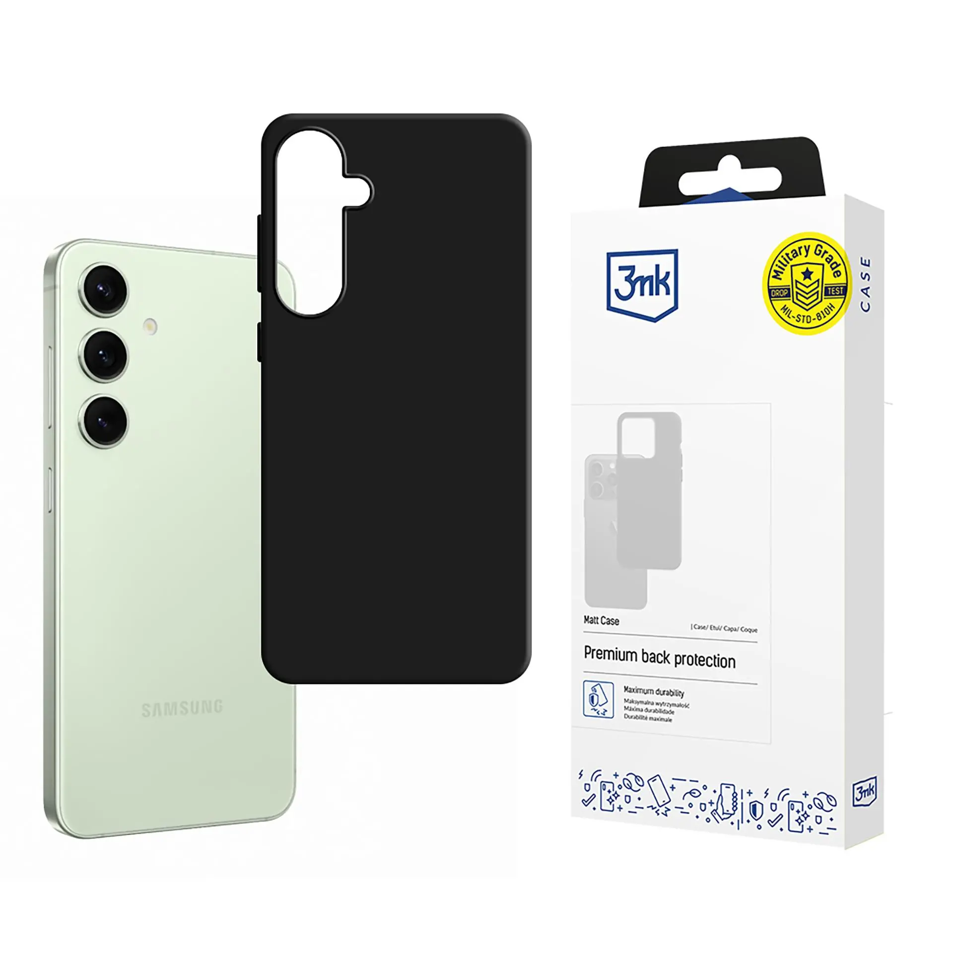 Etui 3mk Matt Case do Samsung Galaxy S24 FE Czarny