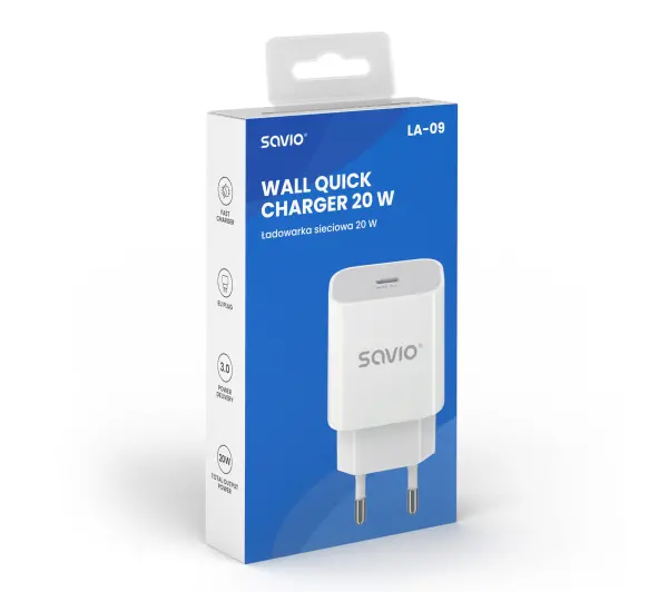 Savio LA-09 20W PD 3.0 Biały