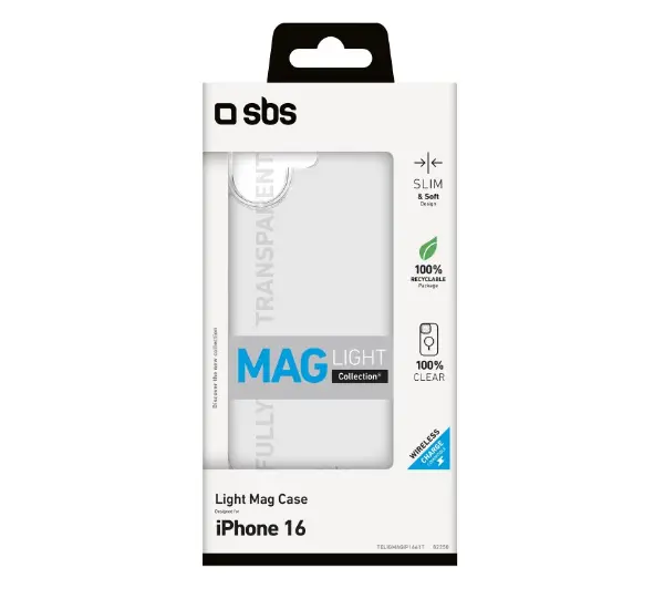 SBS Light Mag Case do iPhone 16 Przezroczysty - ⚡ BESTSELLERY ⚡