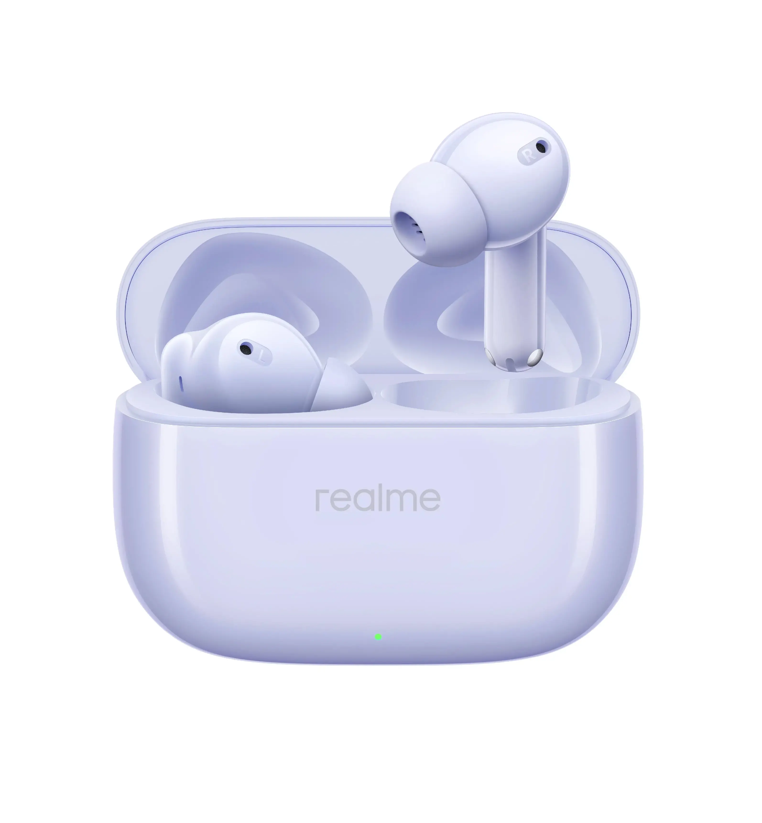 Słuchawki bezprzewodowe realme Buds T310 Dokanałowe Bluetooth 5.4 Fioletowy