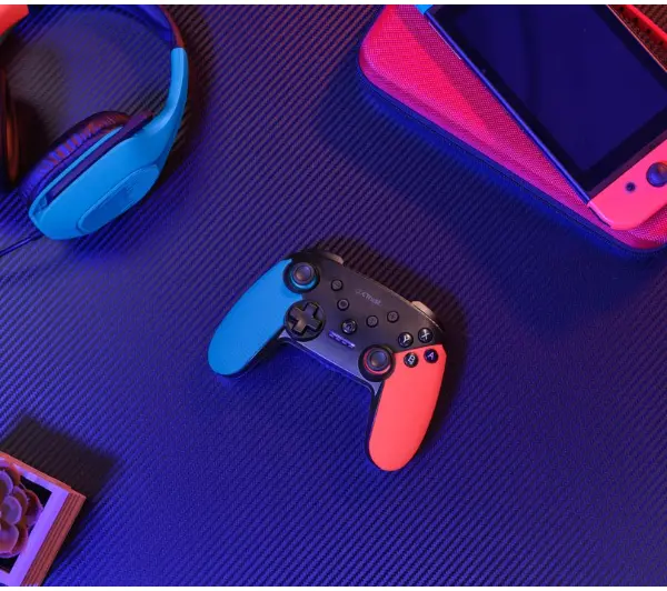 Trust GXT 1246B MUTA do Nintendo Switch Bezprzewodowy Niebiesko-czerwony