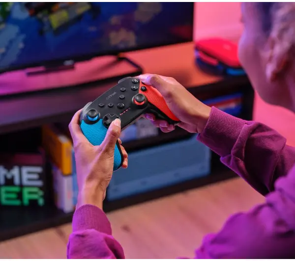 Trust GXT 1246B MUTA do Nintendo Switch Bezprzewodowy Niebiesko-czerwony