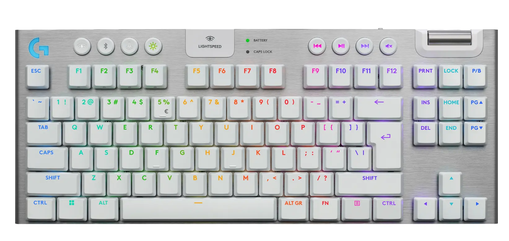 Klawiatura mechaniczna Logitech G915 X Lightspeed TKL GL Tactile Biały