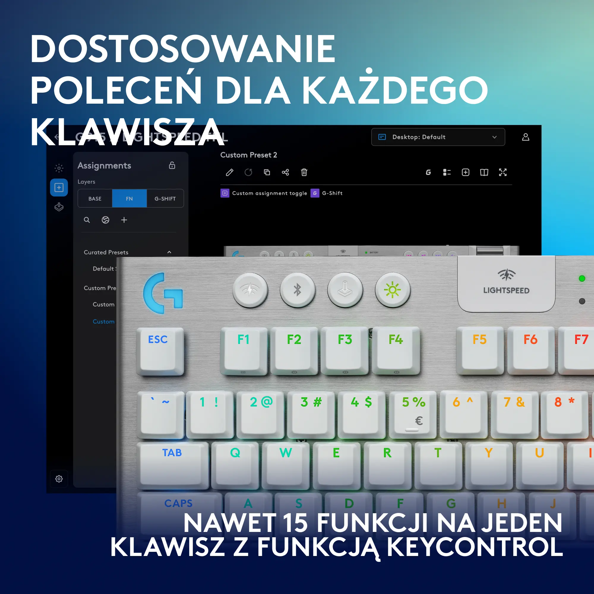 Klawiatura mechaniczna Logitech G915 X Lightspeed TKL GL