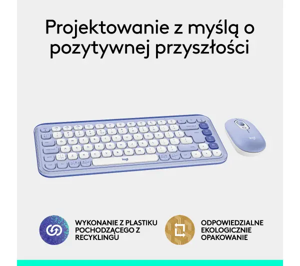 Logitech POP Icon Combo Fioletowy