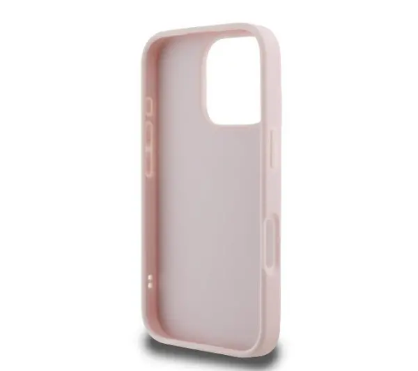 Guess Quilted Metal Logo do iPhone 16 Pro Różowy