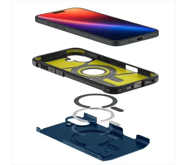 Spigen Tough Armor MagSafe do iPhone 16 Granatowy